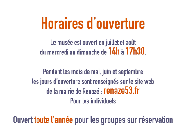 Horaires Musée De L'ardoise Et De La Géologie Renazé